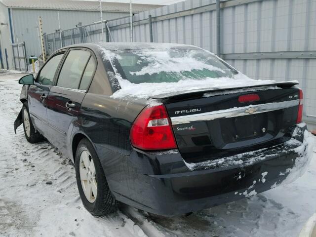 1G1ZT51876F205877 - 2006 CHEVROLET MALIBU LT BLACK photo 3