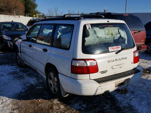 JF1SF65692G707346 - 2002 SUBARU FORESTER S WHITE photo 3