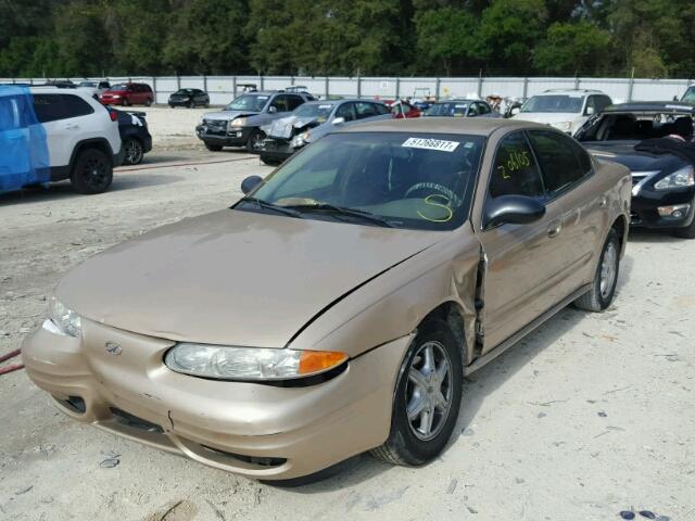 1G3NL52E24C205603 - 2004 OLDSMOBILE ALERO GL GOLD photo 2