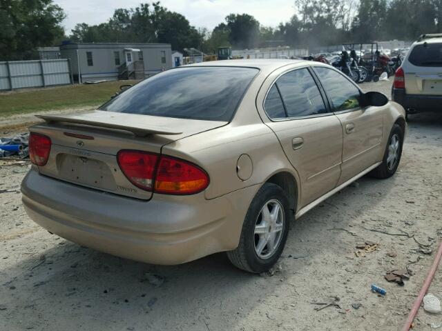 1G3NL52E24C205603 - 2004 OLDSMOBILE ALERO GL GOLD photo 4