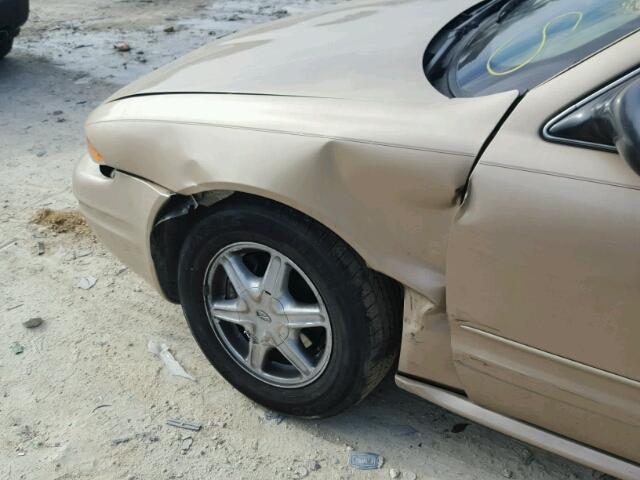 1G3NL52E24C205603 - 2004 OLDSMOBILE ALERO GL GOLD photo 9