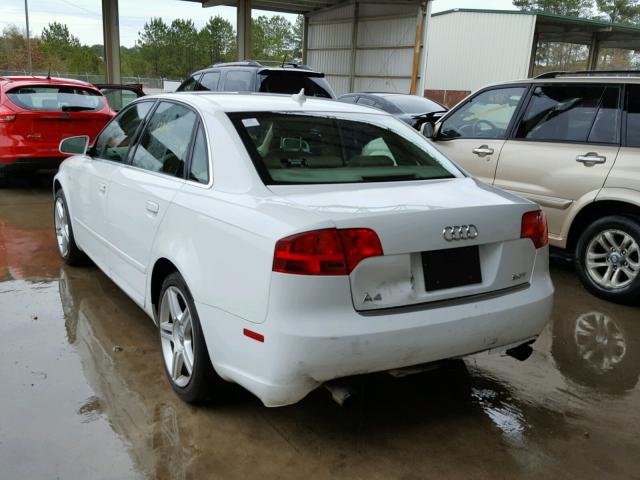 WAUAF78E47A272712 - 2007 AUDI A4 2 WHITE photo 3