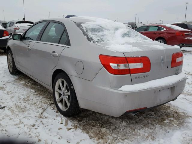 3LNHM28T18R647581 - 2008 LINCOLN MKZ SILVER photo 3