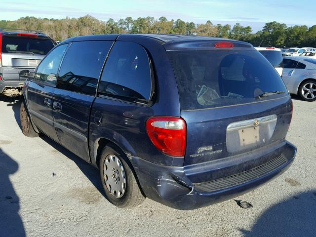 1A4GP45R26B671427 - 2006 CHRYSLER TOWN & COU BLUE photo 3
