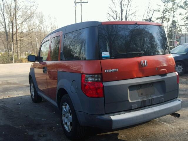 5J6YH28695L011367 - 2005 HONDA ELEMENT EX ORANGE photo 3