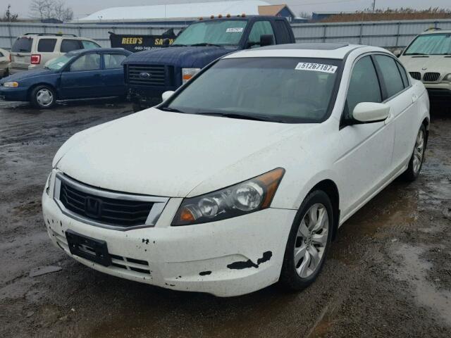 1HGCP26809A116955 - 2009 HONDA ACCORD EXL WHITE photo 2