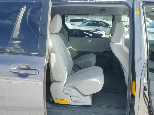 5TDKK3DCXBS143143 - 2011 TOYOTA SIENNA LE GRAY photo 6