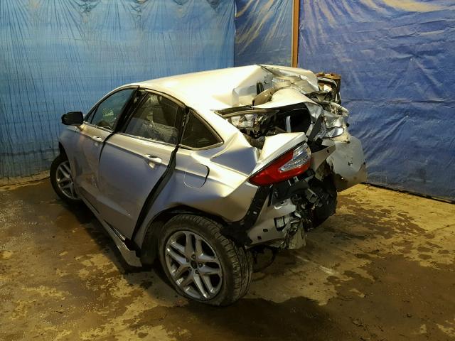 1FA6P0H74G5115081 - 2016 FORD FUSION SE SILVER photo 3