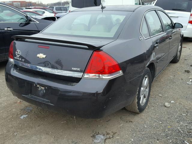 2G1WT58K081292133 - 2008 CHEVROLET IMPALA LT BLACK photo 4