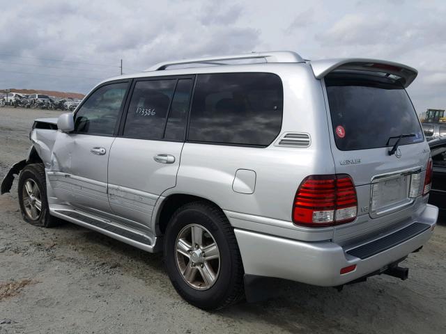 JTJHT00W264011370 - 2006 LEXUS LX 470 SILVER photo 3