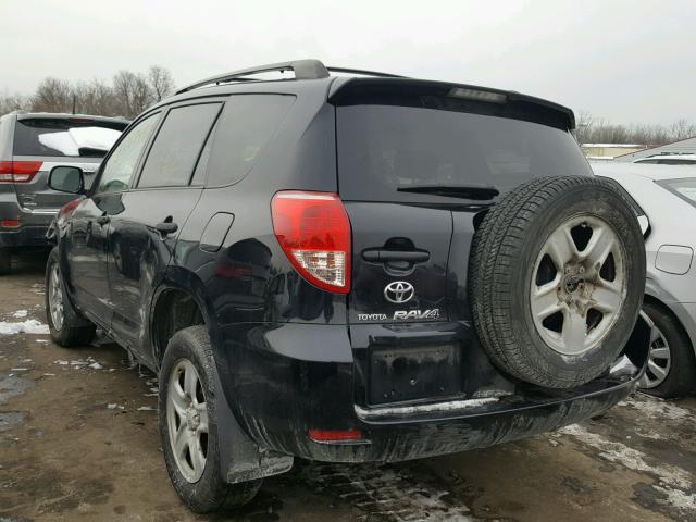 JTMBD33V376041705 - 2007 TOYOTA RAV4 BLACK photo 3