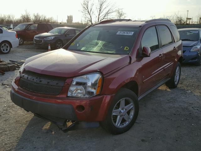 2CNDL63F966202844 - 2006 CHEVROLET EQUINOX LT RED photo 2