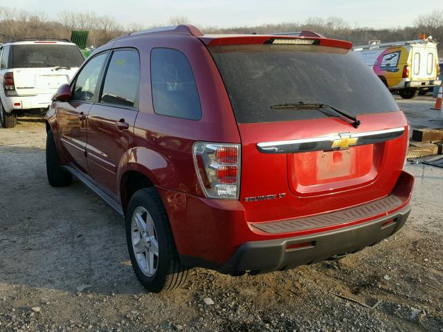 2CNDL63F966202844 - 2006 CHEVROLET EQUINOX LT RED photo 3