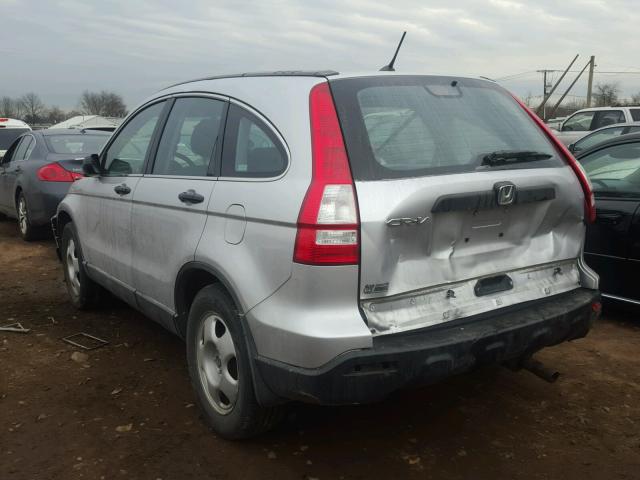 5J6RE48339L031487 - 2009 HONDA CR-V LX SILVER photo 3