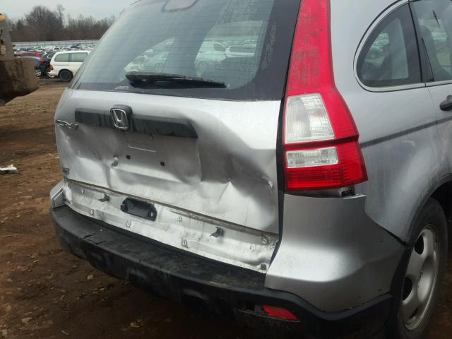 5J6RE48339L031487 - 2009 HONDA CR-V LX SILVER photo 9