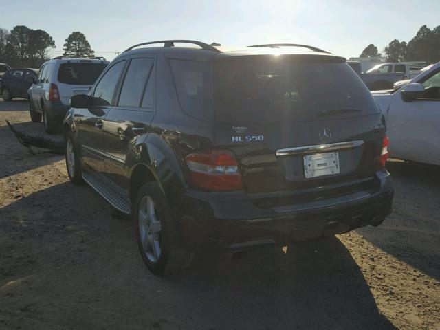 4JGBB72E58A307587 - 2008 MERCEDES-BENZ ML 550 BLACK photo 3