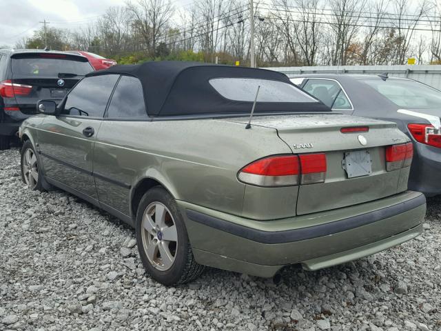 YS3DD78N9X7062425 - 1999 SAAB 9-3 S GREEN photo 3