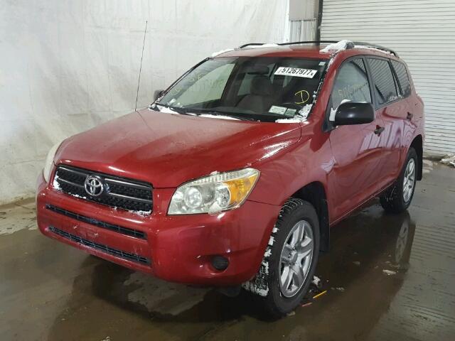 JTMBD33V876037696 - 2007 TOYOTA RAV4 RED photo 2