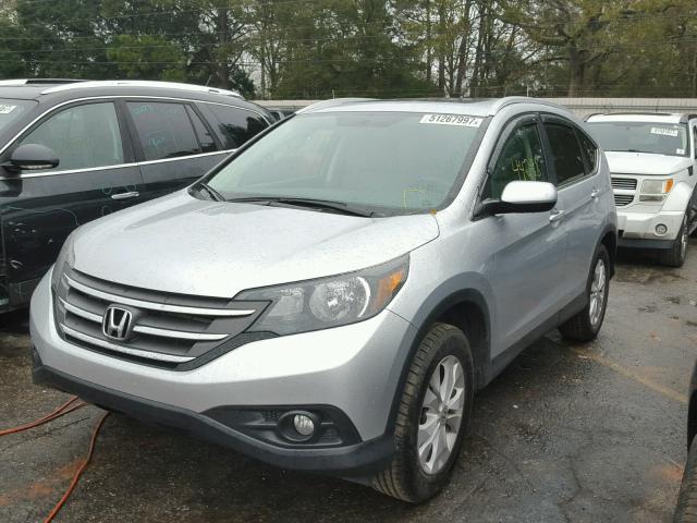 2HKRM3H78EH564892 - 2014 HONDA CR-V EXL SILVER photo 2