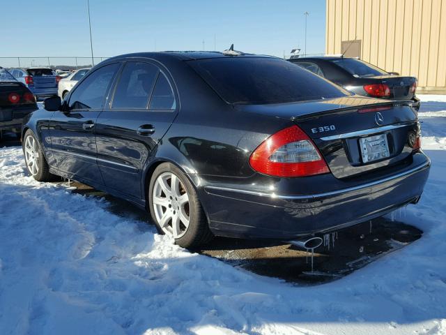 WDBUF56X37B026154 - 2007 MERCEDES-BENZ E 350 BLACK photo 3