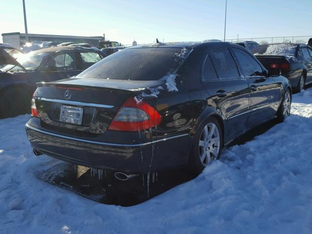 WDBUF56X37B026154 - 2007 MERCEDES-BENZ E 350 BLACK photo 4