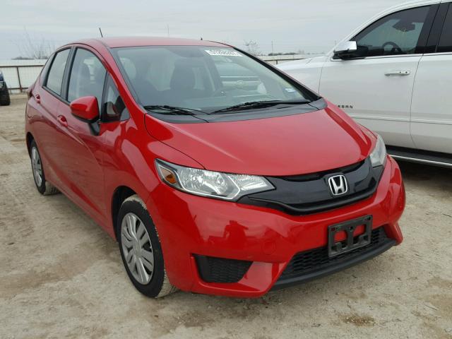 JHMGK5H59GX003291 - 2016 HONDA FIT LX RED photo 1