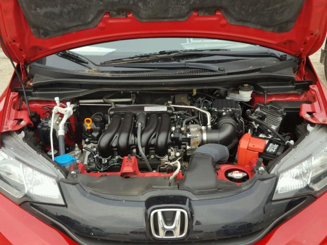 JHMGK5H59GX003291 - 2016 HONDA FIT LX RED photo 7