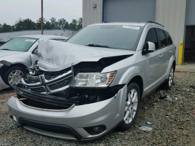 3C4PDCBG6CT208132 - 2012 DODGE JOURNEY SX SILVER photo 2