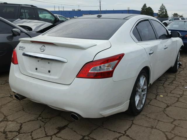 1N4AA5AP5BC839322 - 2011 NISSAN MAXIMA S WHITE photo 4