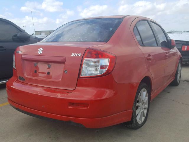 JS2YC415085107436 - 2008 SUZUKI SX4 CONVEN RED photo 4