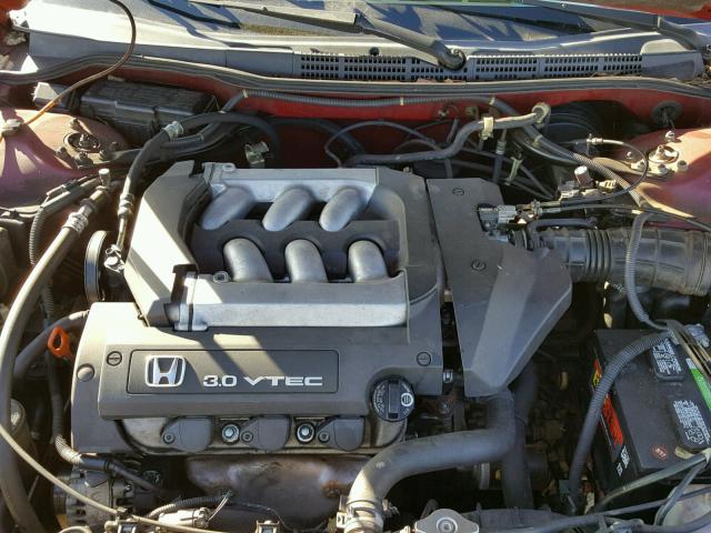 1HGCG2253YA014981 - 2000 HONDA ACCORD EX RED photo 7