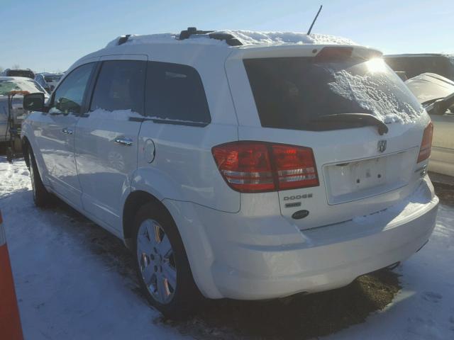 3D4GH67V79T522560 - 2009 DODGE JOURNEY R/ WHITE photo 3