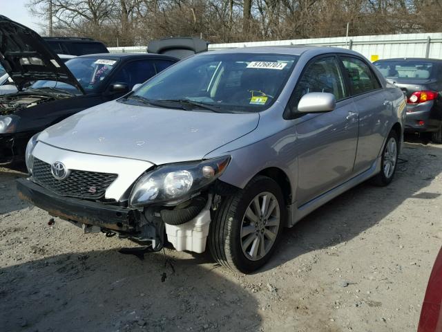 2T1BU40E69C170091 - 2009 TOYOTA COROLLA BA SILVER photo 2