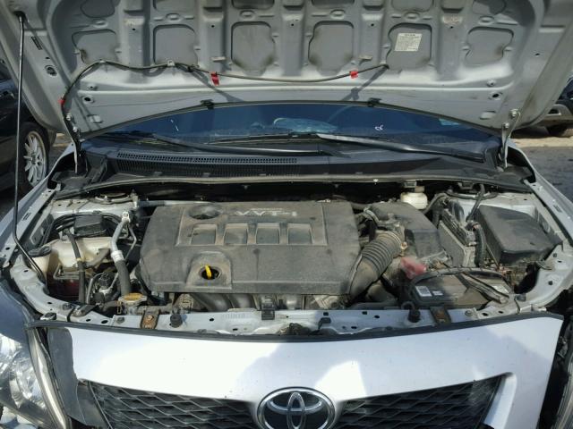 2T1BU40E69C170091 - 2009 TOYOTA COROLLA BA SILVER photo 7