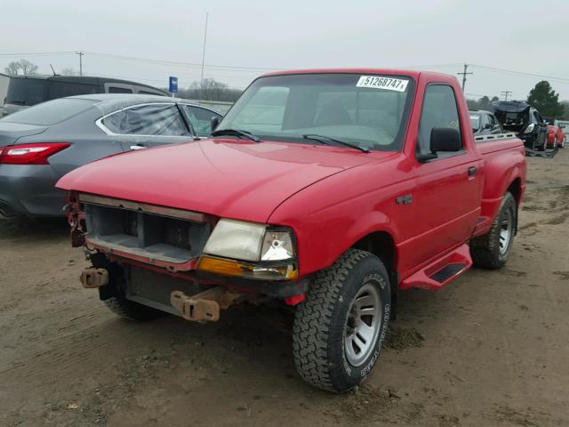 1FTYR10C5WPB61405 - 1998 FORD RANGER RED photo 2