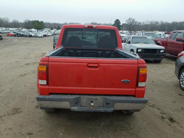 1FTYR10C5WPB61405 - 1998 FORD RANGER RED photo 6