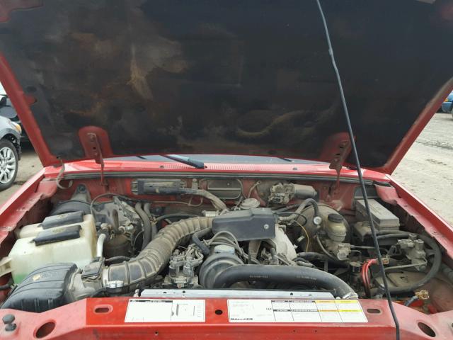 1FTYR10C5WPB61405 - 1998 FORD RANGER RED photo 7