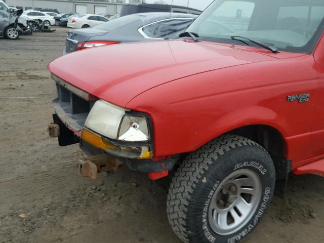 1FTYR10C5WPB61405 - 1998 FORD RANGER RED photo 9