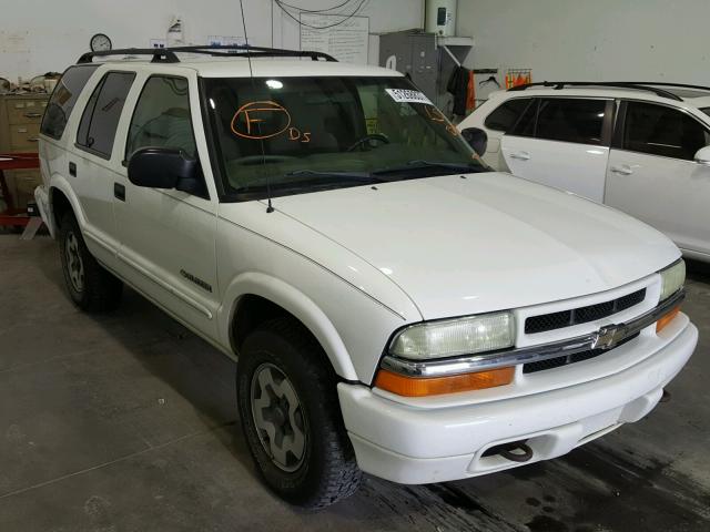 1GNDT13X54K159587 - 2004 CHEVROLET BLAZER WHITE photo 1