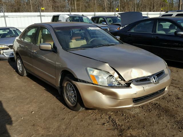 1HGCM56333A124621 - 2003 HONDA ACCORD LX GOLD photo 1