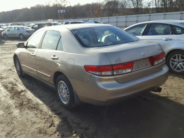 1HGCM56333A124621 - 2003 HONDA ACCORD LX GOLD photo 3