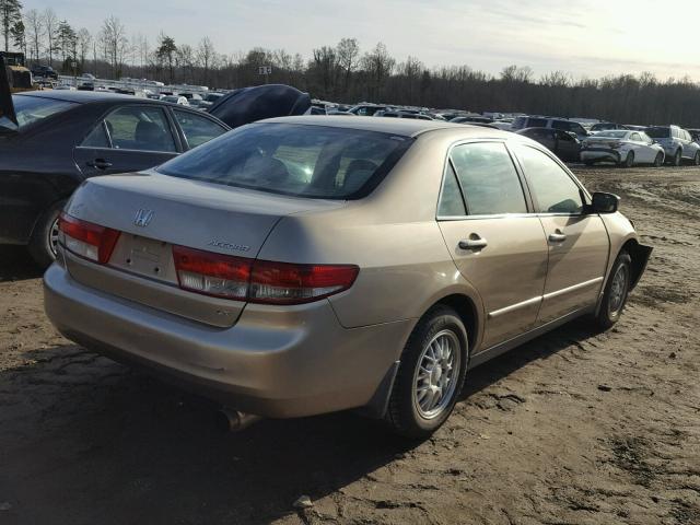 1HGCM56333A124621 - 2003 HONDA ACCORD LX GOLD photo 4