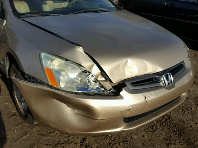 1HGCM56333A124621 - 2003 HONDA ACCORD LX GOLD photo 9