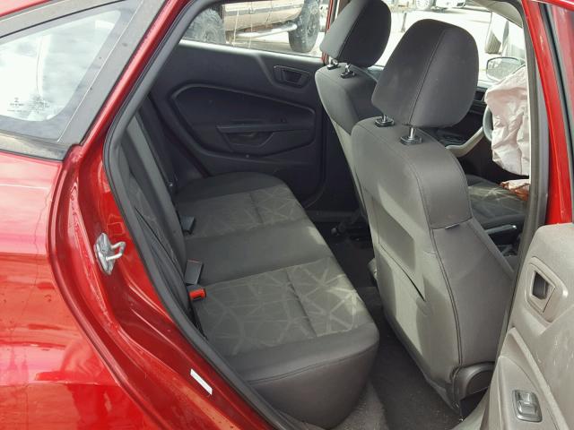 3FADP4BJ7DM225292 - 2013 FORD FIESTA SE RED photo 6