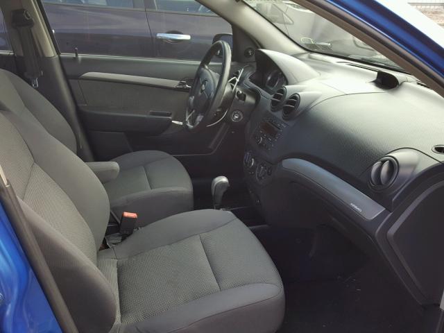 KL1TD56667B045766 - 2007 CHEVROLET AVEO BASE Niebieski zdjęcie 5