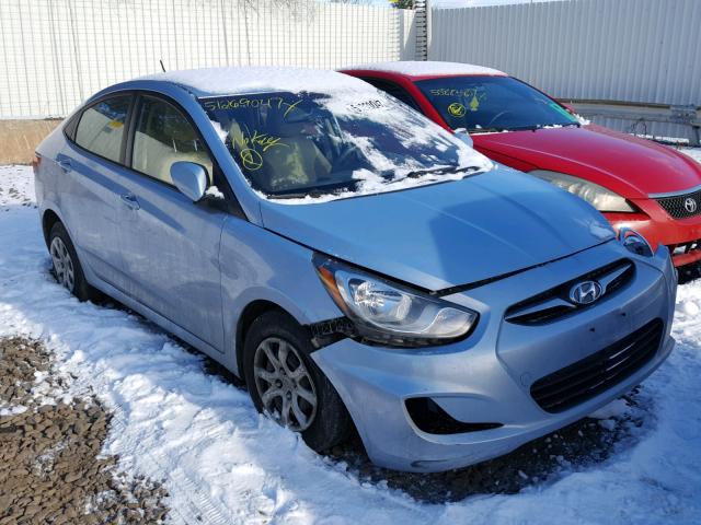 KMHCT4AE9DU487733 - 2013 HYUNDAI ACCENT GLS BLUE photo 1