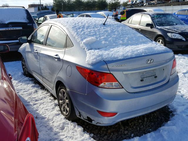 KMHCT4AE9DU487733 - 2013 HYUNDAI ACCENT GLS BLUE photo 3