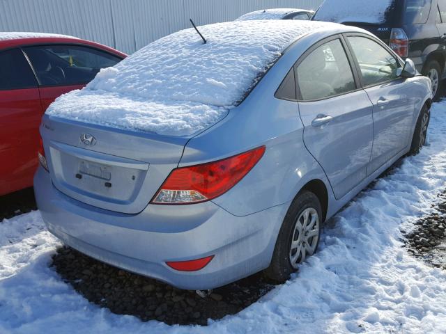 KMHCT4AE9DU487733 - 2013 HYUNDAI ACCENT GLS BLUE photo 4