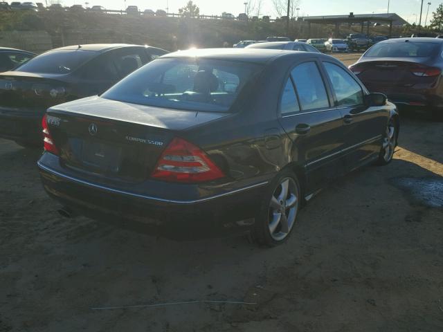 WDBRF40J05F629055 - 2005 MERCEDES-BENZ C 230K SPO BLUE photo 4