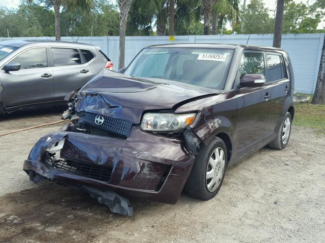 JTLZE4FEXA1109570 - 2010 TOYOTA SCION XB Púrpura foto 2